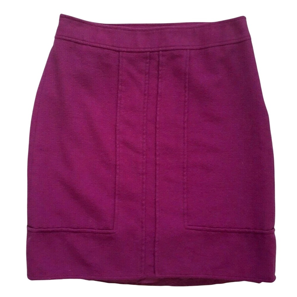 Ann Taylor Women Fuchsia 2P Wool/RabbitHair Career Officesiren Y2K Academia Fall